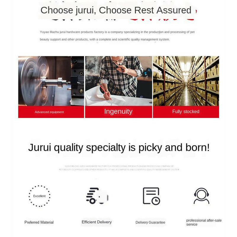 Heavy Duty Pet Grooming Table Arm Clamp Attach Arms to Tables Cat Dog 23x23mm