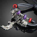 Moon Beads Pendant Unisex Braid Bracelet Girl String Band Bangle