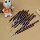 16pcs ABS Handle Crochet Hooks Handle Knitting Needles Set Crochetings and
