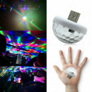 2Pcs USB LED Car Atmosphere Lamp Interior Ceiling Ambient White Light Projector