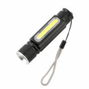 Multifunctional LED Flashlight USB Inside Rechargeable Battery Powerful  IRQ