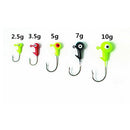 5 Pcs Jigs Lead 2.5g/3.5g/5g/7g/10g Round Head Fishing Lure Bait Hooks- OZ
