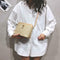 Straw Crossbody Bag Boho Beach Holiday Women Shoulder Bags (Light Brown)