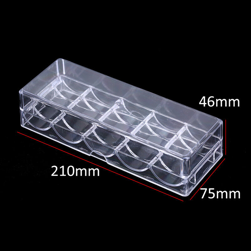100X capacity poker chips box poker acrylic chips tray chips case with covers M&