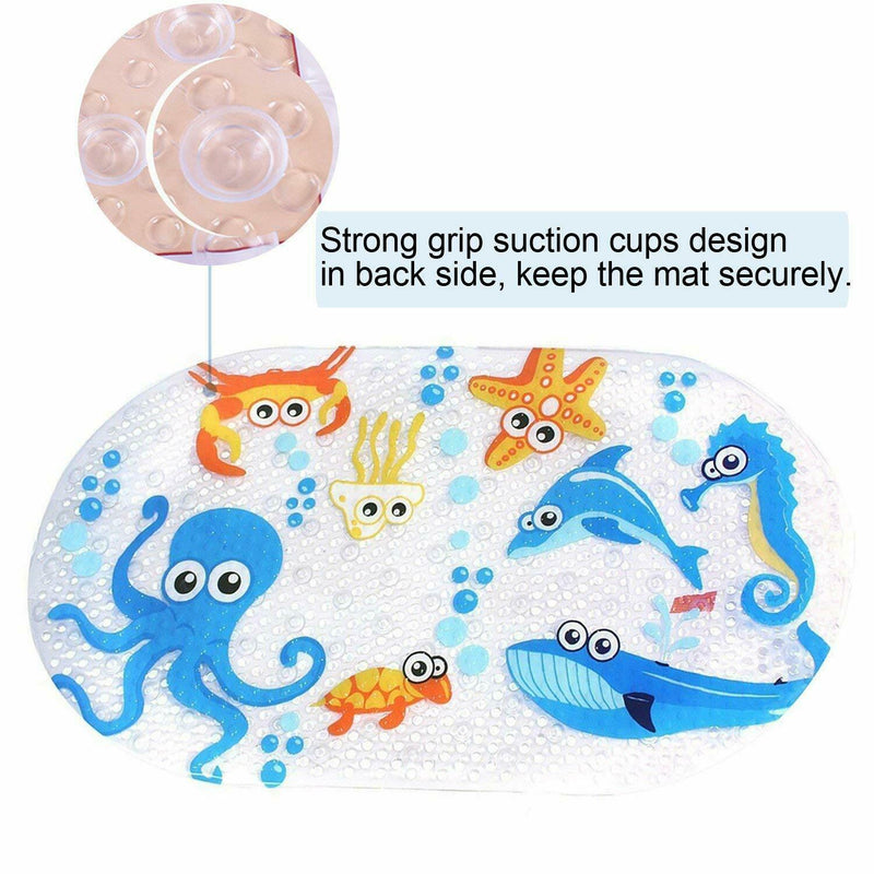 Non-slip Baby Bath Mat Toddler Anti-Bacterial Bathtub Mat, Shower Mat 27 incE9A3