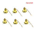 6Pcs/Set  Small Christmas Craft Jingle Bell Dangle Charms With LoopJewelryGif ï¼W