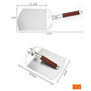 1pc Stainless Steel Pizza Peel Shovel Spatula Cake Lifter Paddle Baking Tray