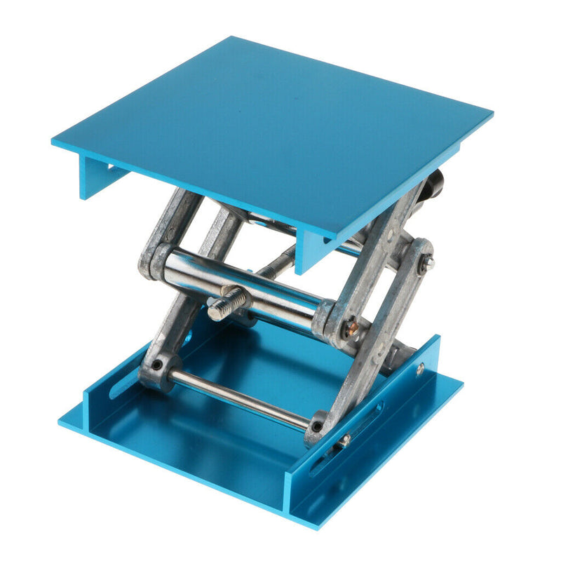 Alumina Lab Lifting Scissor Jack Platform 100x100x150mm - Blue