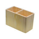 Natural Pine Wood Desktop Pen & Pencil Holder Cups Office Supplies Organizer