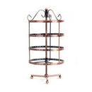 144 Holes Rotatable Women Jewelry Rack 4 Layers Studs Display Stand Holder A