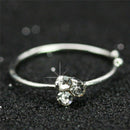 Surgical Steel Nose Ring Crystal Rhinestone Bone Stud Body Piercing Jewelry OZ