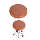Bar Stool Cover Protector Round Chair Seat Cushion Sleeve 33cm Dia. Brown