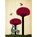 5D DIY Full Drill Diamond Painting Deer Cross Stitch Embroidery Gift (H060) A