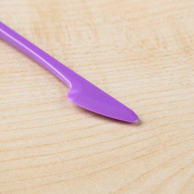 Double Sided Edge Comb Beauty Hair Styling Salon Hairdressing Tool (Purple)