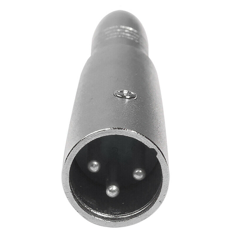 3 Pin Xlr Male To 6.35Mm Mono Female Jack Audio Adapter 1/4inch Tip Plug Co