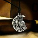 Goddess Crescent Moon Pendant Owl Wicca Star Pagan Amulet Talisman Necklace H7
