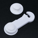 5x Child Adhesive Kid Baby Safety Drawer Door Lock Cupboard Cabinet Belt White