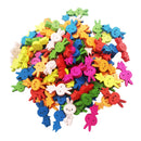 100pcs Mixed Cartoon Rabbit Wooden Sewing Buttons 2 Holes for DIY Kids Craft