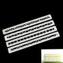4X Geometry plastic fondant cookies cutter cake decorating tools fondant mol Gw