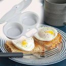 Kitchen Microwave Oven Round Shape Egg Steamer Cooking Mold Egg Poacher Egg ToFD