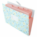 Skydue Floral Printed Accordion Document File Folder Expanding Letter Organ E7Z2