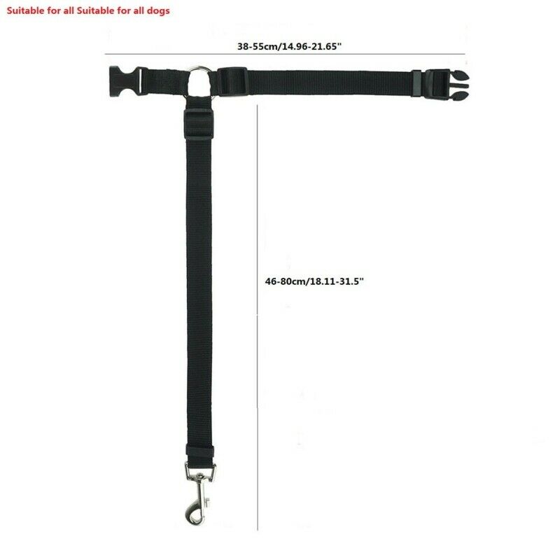 Pet Dog Collar Dog Leash Pet Supplies Travel Seat Belt Clip Lead Adjustable