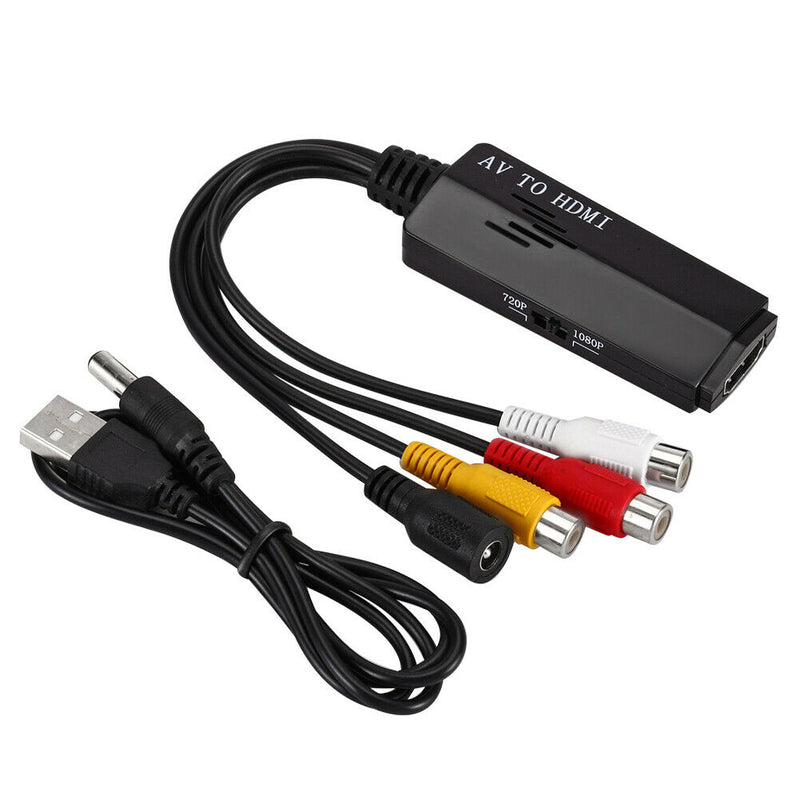 Home Adapter Support 1080p AV TO HDMI Converter Signal Audio Video Accessories