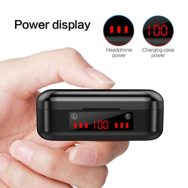 Bass Stereo Wireless Headphones Earbuds Bluetooth 5.0 &Charging Case for Running