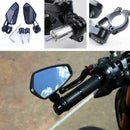2 Pcs Motorcycle Rear View Handle Bar End Side Rearview Mirrors 7/8" 22mm YM