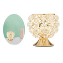 Crystal Candle Holder Tea Light Candlestick Centerpiece Banquet Dinner Decor