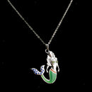 Magic Mood Color Change Pendant Necklace Mermaid Choker Link Chain for Women