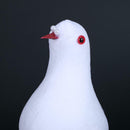 Decorative Dove Artificial Foam Feather White Pigeon Bird Wedding Ornament