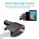 Dual USB Charger 2 Way Car Cigarette Lighter Socket Splitter Adapter DC 12V