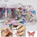 1 Roll Butterfly Colorful Starry Nail Foil Colorful Floral Nail Art Stickers