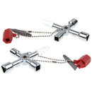 Universal Cross Square Triangle Electrical Cabinet Elevator Lift Key Wrench