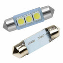 10X White 36MM 3 LED 5050 SMD Festoon Dome Car Light Lamp SALE Bulb Interio Q6T4