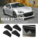 4pcs/set Universal Screw Installation Car Rear Diffuser Add-Ons (Black)