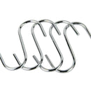4-Pack Mini S Shaped Hooks Hanging Hooks Chrome Plated Multi-function Hooks