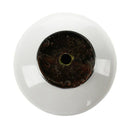 1 x Ceramic Door/Wardrobe/Cabinet/Cupboard Knob Handle Drawer---White