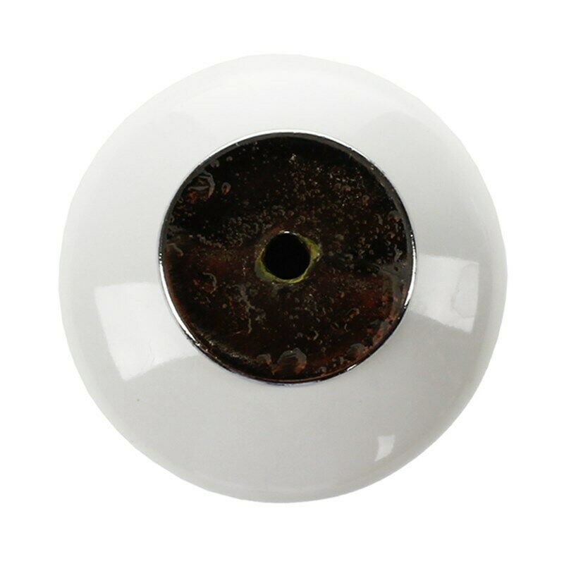 1 x Ceramic Door/Wardrobe/Cabinet/Cupboard Knob Handle Drawer---White