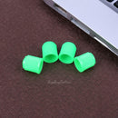 100pcs Plastic Car Truck Bike Tire Tyre Wheel Valve Stems Caps Dust Cover Green