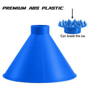 2pcs Car Windshield Magic Ice Scraper Cone Shaped Auto Snow Remover (Blue)