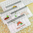 Cartoon Weekly Plan Schedule Spiral Coil Notebook Sketchbook-Journal-Planne H2C1