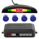 Auto 4 Parking Sensors LCD LED Display Car Reverse Radar System Alarm Kit 12V