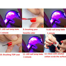 Soak Off UV LED Gel Nail Polish - Base and No Wipe Top Coat Kit Set 10ml