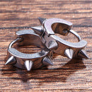 Rivet Spike Ear Clip Earrings Stainless Steel Ear Studs Earrings Punk Jewelry  Z