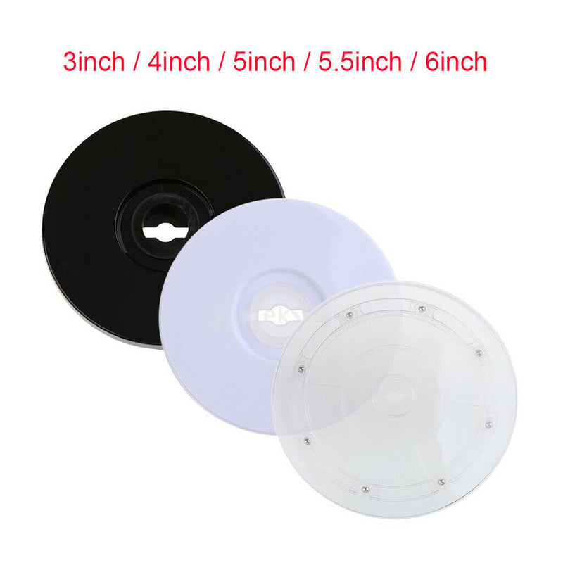 3'' Turntable Acrylic Rotating Display Stand for Watches Jewelries - Clear