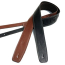 Leather Guitar Strap Adjustable Soft Bass Straps Accessories Black