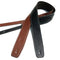 Leather Guitar Strap Adjustable Soft Bass Straps Accessories Black