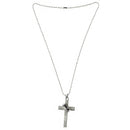 Hot Unisex Stainless Steel Cross & Ring Chain Pendant Necklace Fashion Good